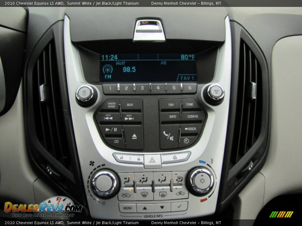 2010 Chevrolet Equinox LS AWD Summit White / Jet Black/Light Titanium Photo #16