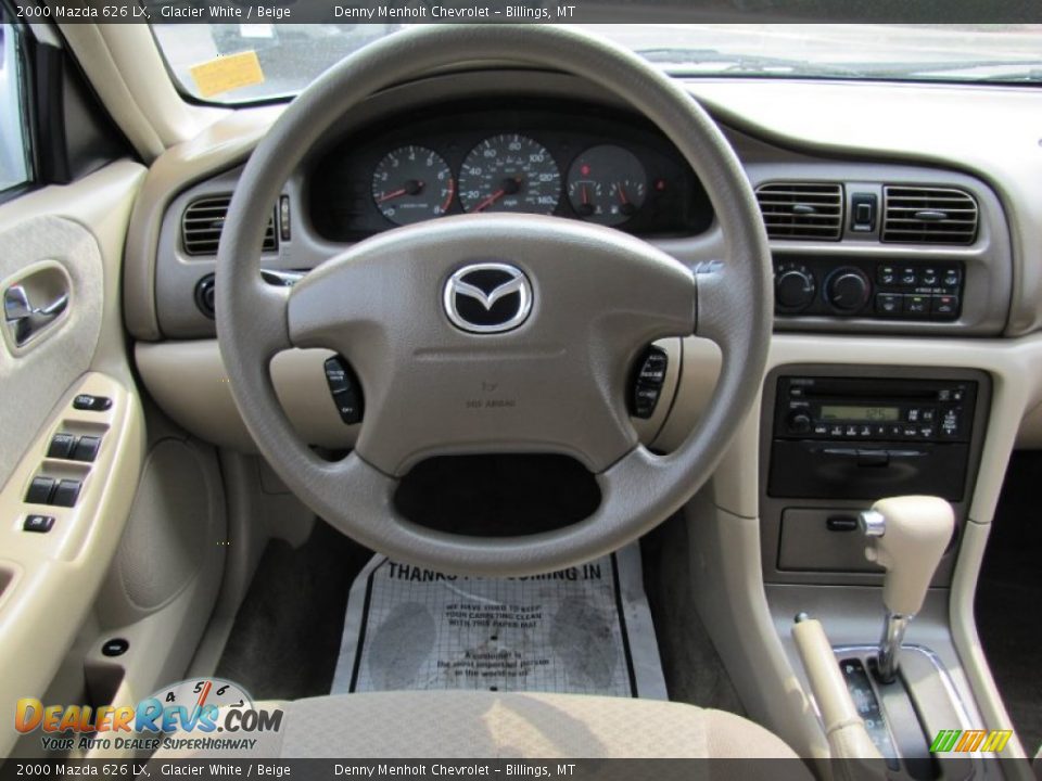 Dashboard of 2000 Mazda 626 LX Photo #8