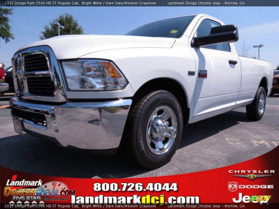 2012 Dodge Ram 2500 HD ST Regular Cab Bright White / Dark Slate/Medium Graystone Photo #1