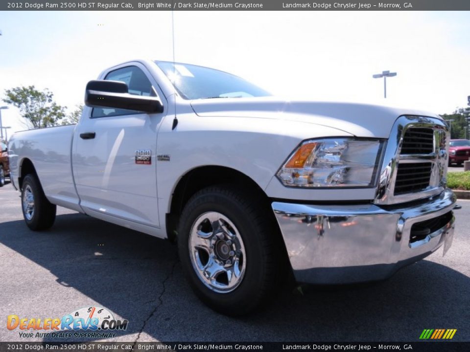 2012 Dodge Ram 2500 HD ST Regular Cab Bright White / Dark Slate/Medium Graystone Photo #4