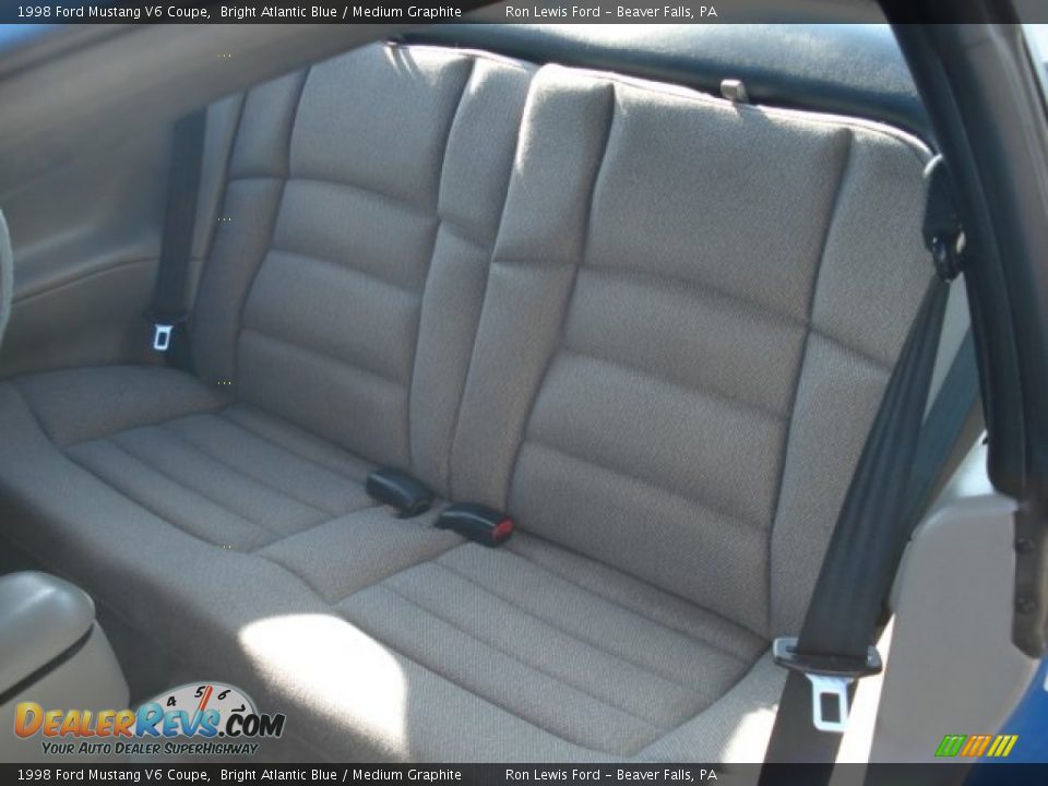 Rear Seat of 1998 Ford Mustang V6 Coupe Photo #9