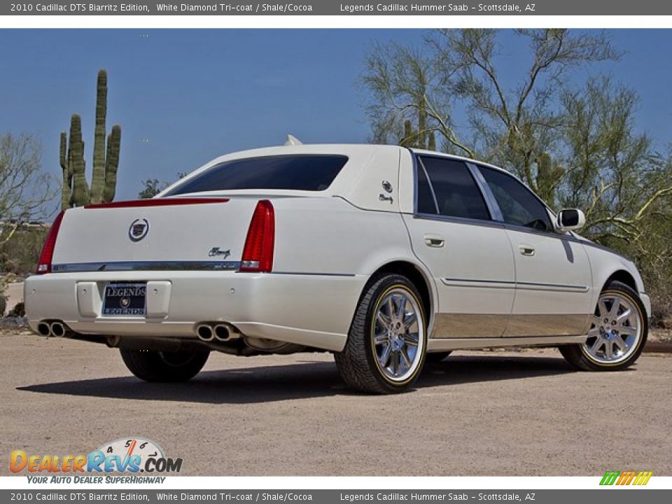 2010 Cadillac DTS Biarritz Edition White Diamond Tri-coat / Shale/Cocoa Photo #8