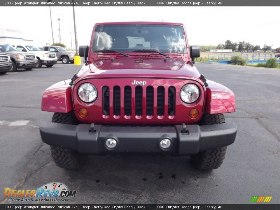 2012 Jeep Wrangler Unlimited Rubicon 4x4 Deep Cherry Red Crystal Pearl / Black Photo #2