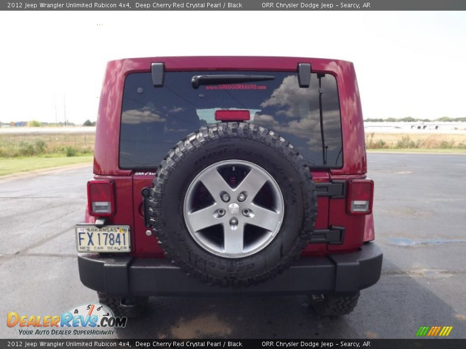 2012 Jeep Wrangler Unlimited Rubicon 4x4 Deep Cherry Red Crystal Pearl / Black Photo #6