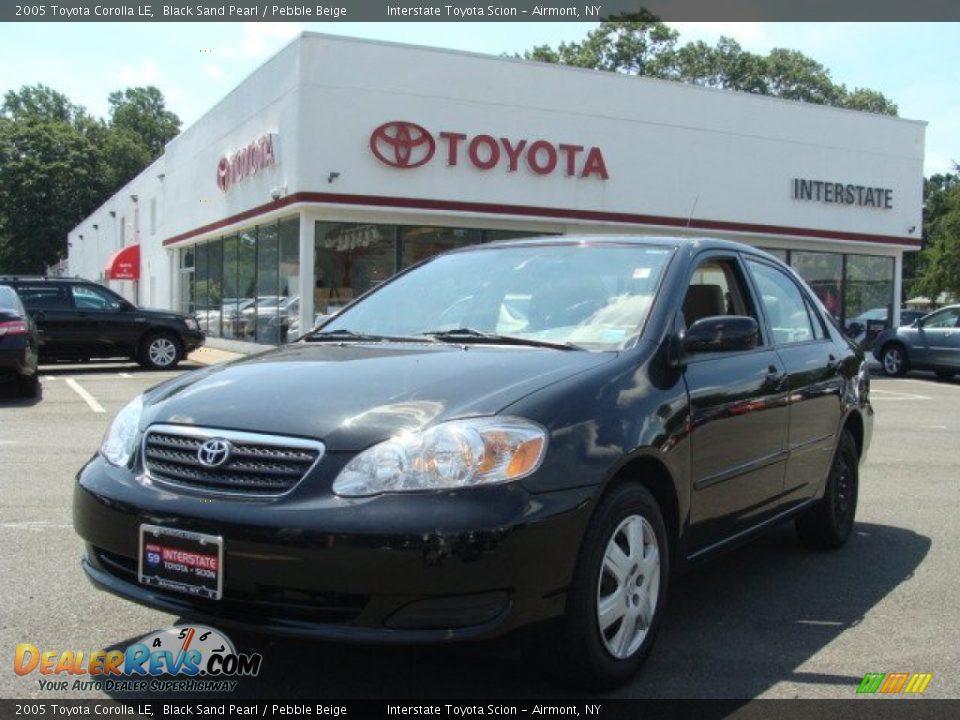 2005 Toyota Corolla LE Black Sand Pearl / Pebble Beige Photo #1