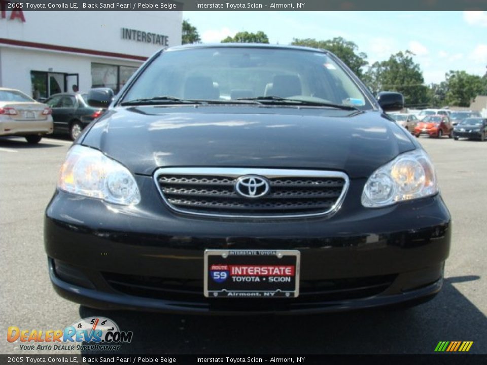 2005 Toyota Corolla LE Black Sand Pearl / Pebble Beige Photo #2