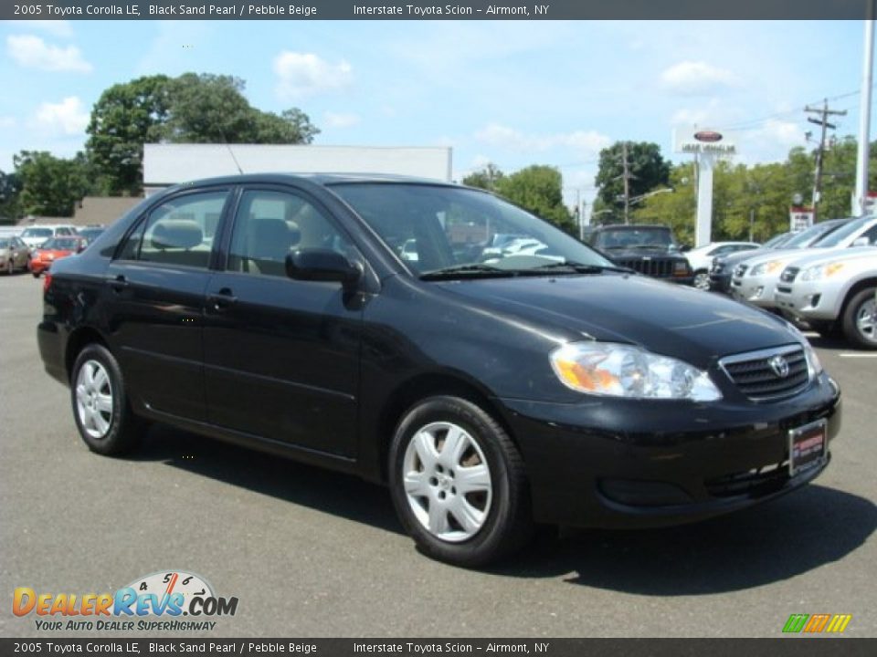2005 Toyota Corolla LE Black Sand Pearl / Pebble Beige Photo #3