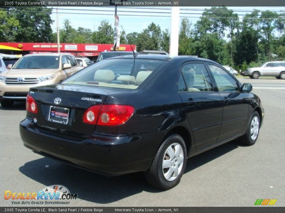 2005 Toyota Corolla LE Black Sand Pearl / Pebble Beige Photo #4