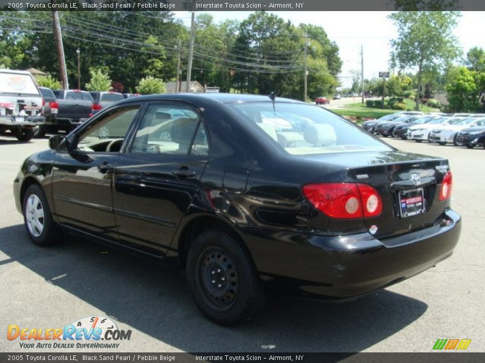 2005 Toyota Corolla LE Black Sand Pearl / Pebble Beige Photo #6
