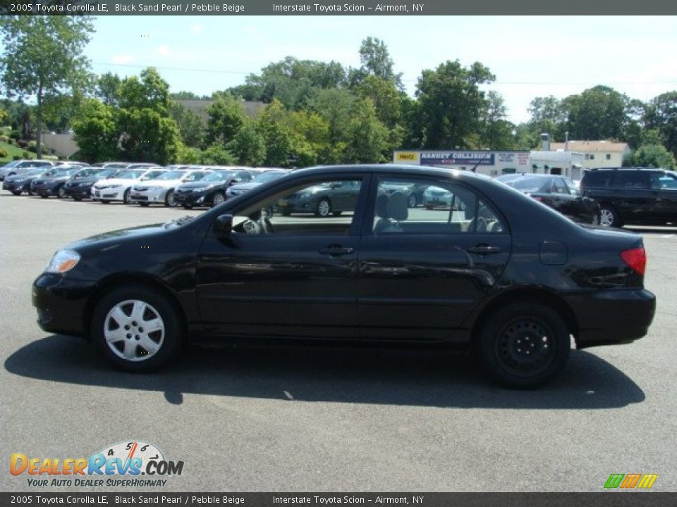 2005 Toyota Corolla LE Black Sand Pearl / Pebble Beige Photo #7
