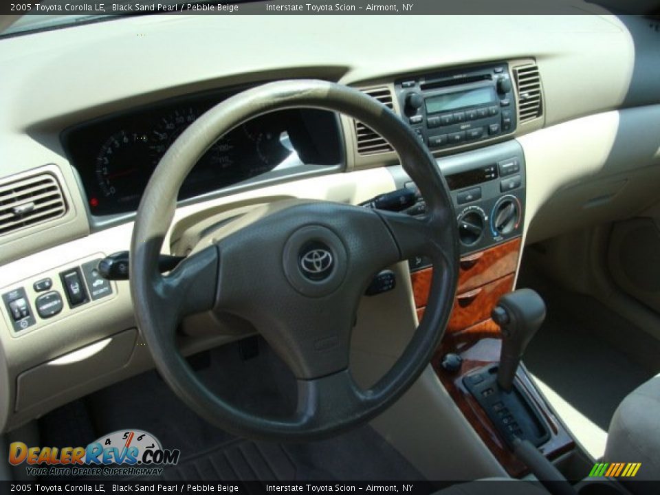 2005 Toyota Corolla LE Black Sand Pearl / Pebble Beige Photo #10