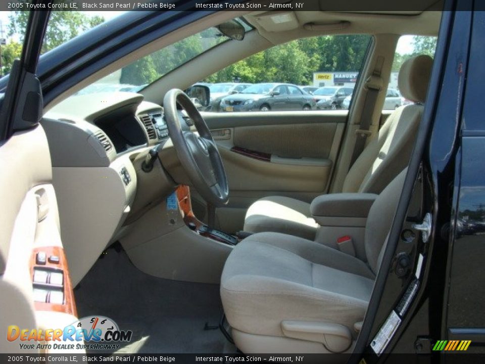 2005 Toyota Corolla LE Black Sand Pearl / Pebble Beige Photo #11