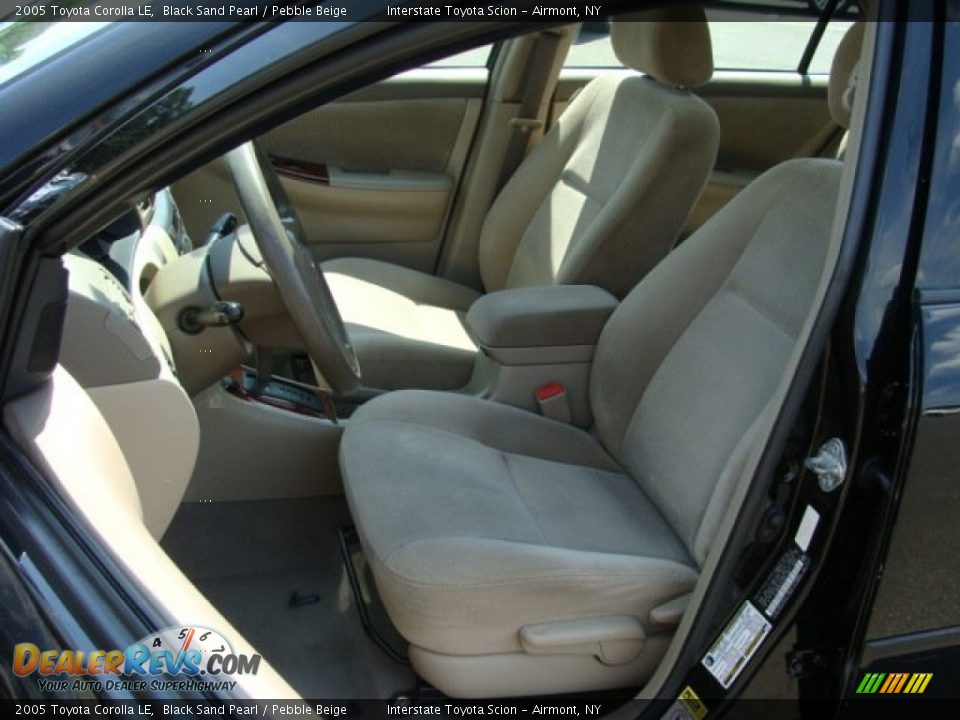 2005 Toyota Corolla LE Black Sand Pearl / Pebble Beige Photo #12