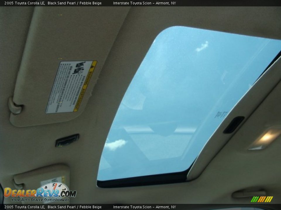 2005 Toyota Corolla LE Black Sand Pearl / Pebble Beige Photo #13