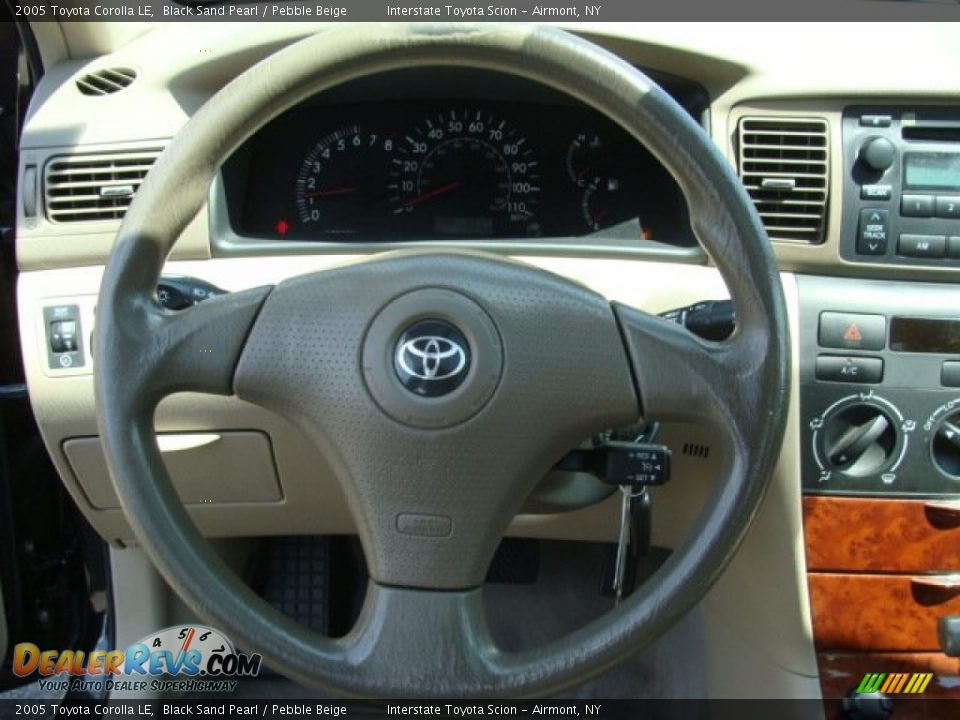 2005 Toyota Corolla LE Black Sand Pearl / Pebble Beige Photo #15