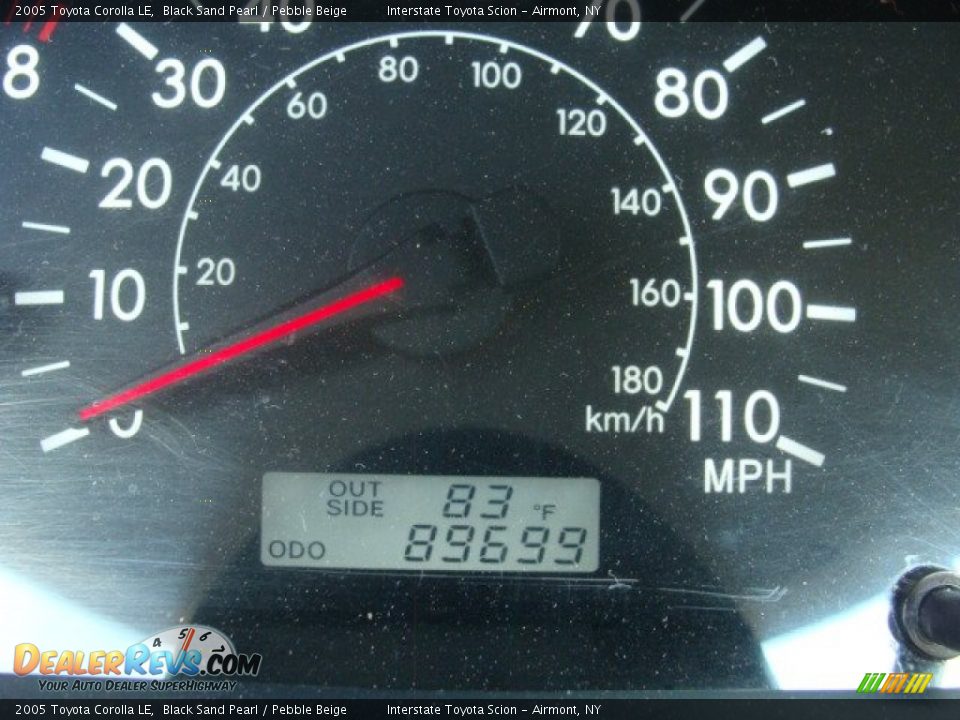 2005 Toyota Corolla LE Black Sand Pearl / Pebble Beige Photo #16