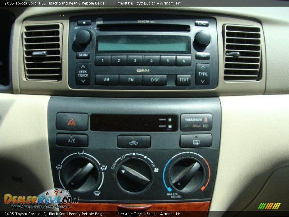 2005 Toyota Corolla LE Black Sand Pearl / Pebble Beige Photo #17
