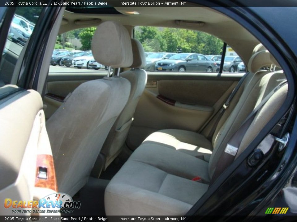 2005 Toyota Corolla LE Black Sand Pearl / Pebble Beige Photo #19