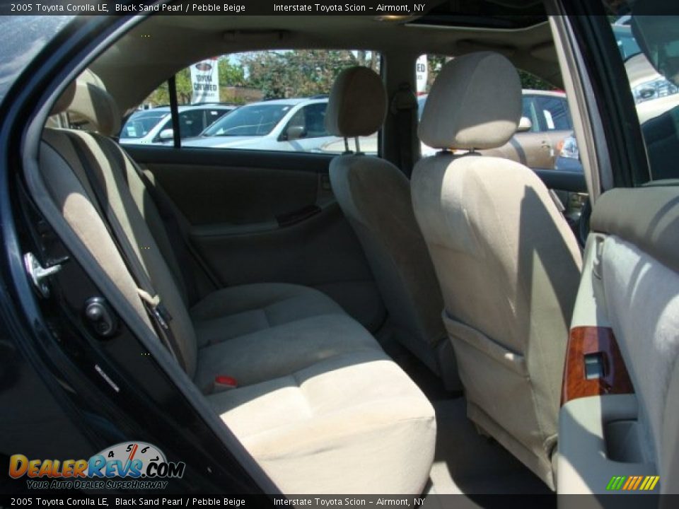 2005 Toyota Corolla LE Black Sand Pearl / Pebble Beige Photo #21