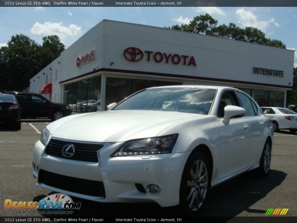 2013 Lexus GS 350 AWD Starfire White Pearl / Flaxen Photo #1
