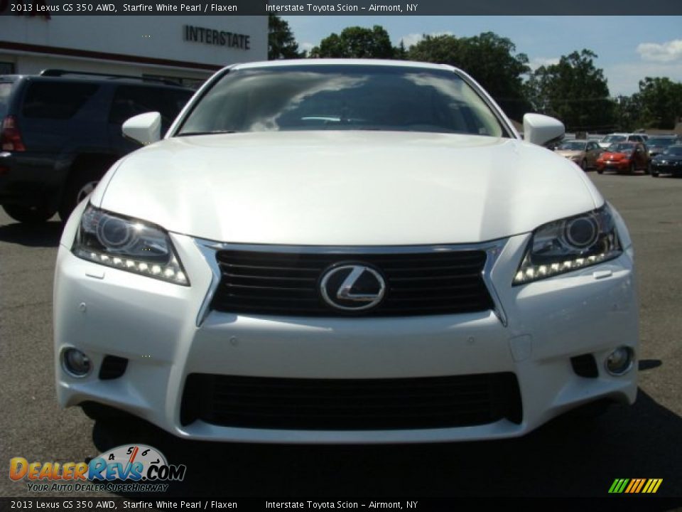 2013 Lexus GS 350 AWD Starfire White Pearl / Flaxen Photo #2