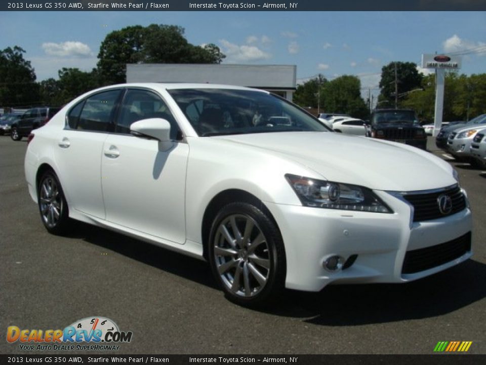 2013 Lexus GS 350 AWD Starfire White Pearl / Flaxen Photo #3