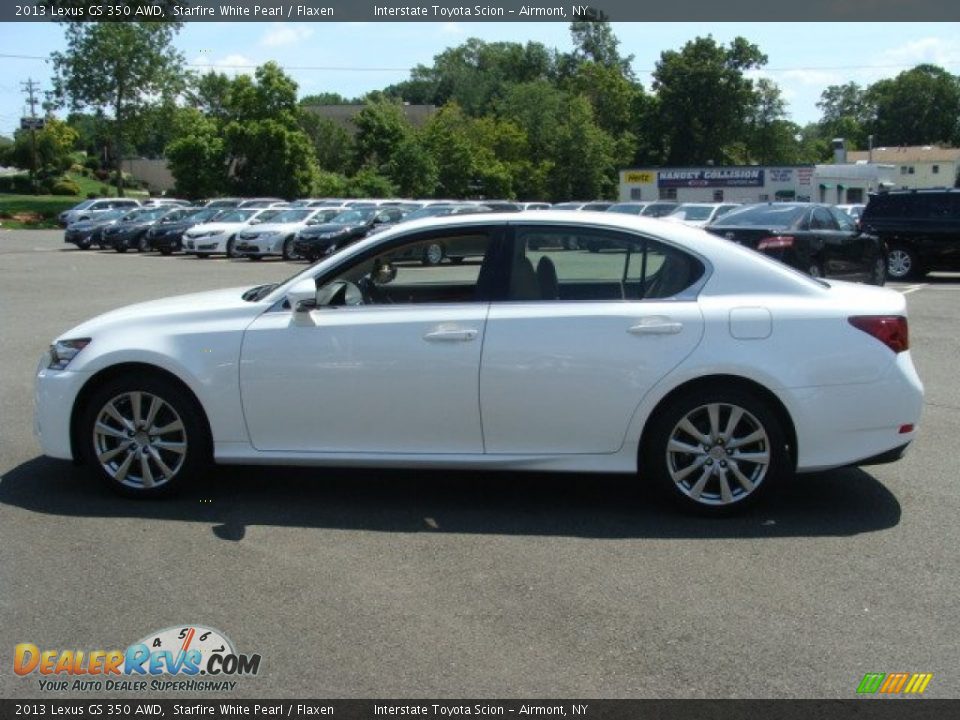 2013 Lexus GS 350 AWD Starfire White Pearl / Flaxen Photo #7