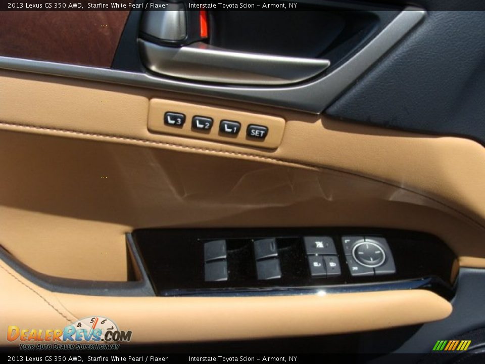2013 Lexus GS 350 AWD Starfire White Pearl / Flaxen Photo #9