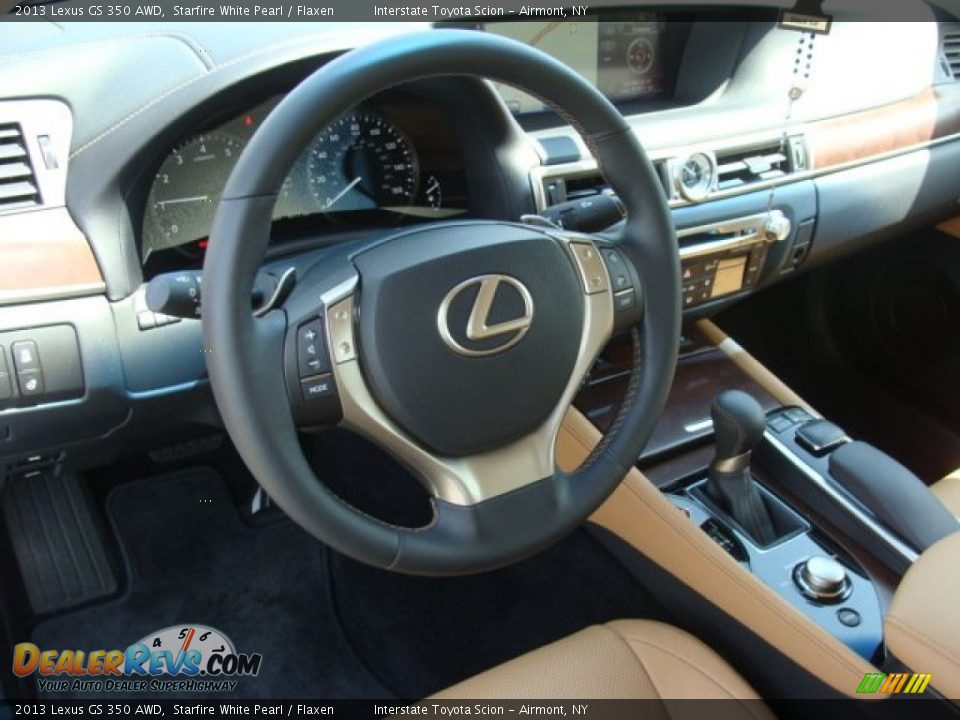 2013 Lexus GS 350 AWD Starfire White Pearl / Flaxen Photo #10