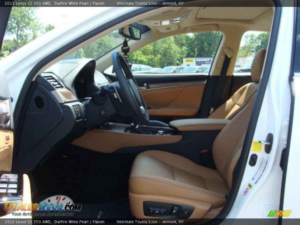 2013 Lexus GS 350 AWD Starfire White Pearl / Flaxen Photo #11
