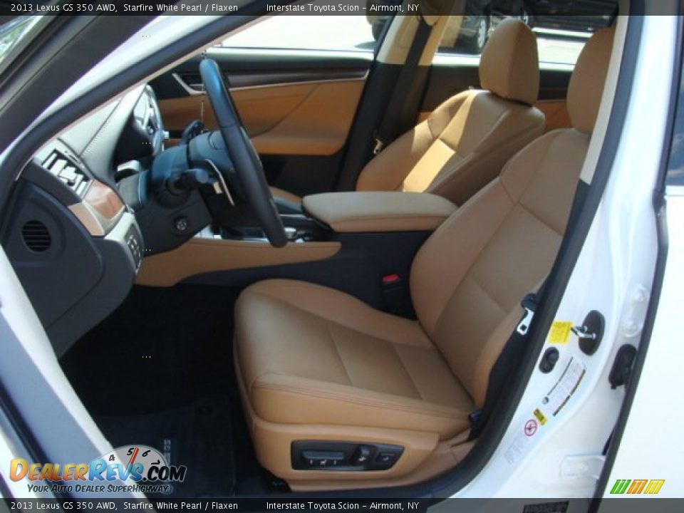 2013 Lexus GS 350 AWD Starfire White Pearl / Flaxen Photo #12