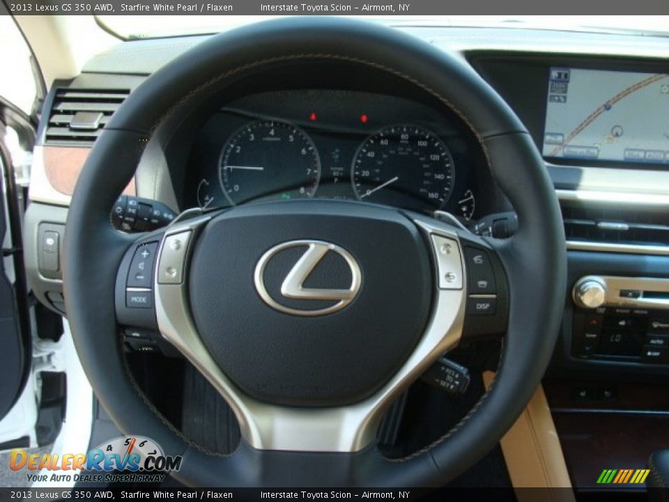 2013 Lexus GS 350 AWD Starfire White Pearl / Flaxen Photo #15