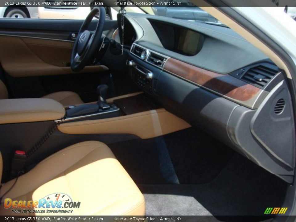 2013 Lexus GS 350 AWD Starfire White Pearl / Flaxen Photo #22