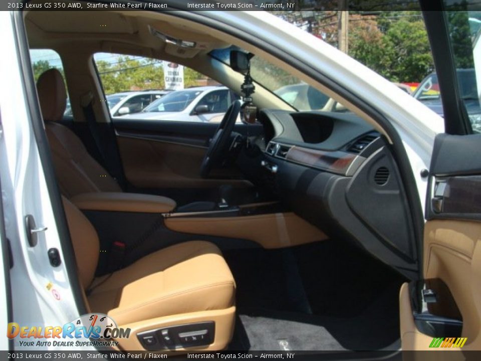 2013 Lexus GS 350 AWD Starfire White Pearl / Flaxen Photo #23