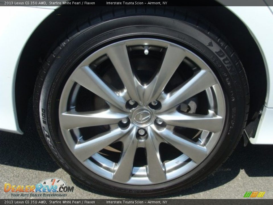 2013 Lexus GS 350 AWD Starfire White Pearl / Flaxen Photo #24