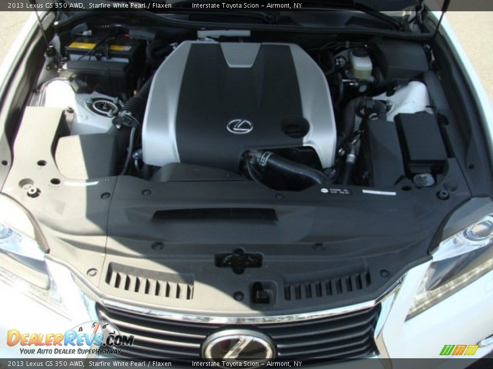 2013 Lexus GS 350 AWD Starfire White Pearl / Flaxen Photo #26