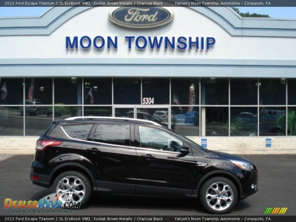 2013 Ford Escape Titanium 2.0L EcoBoost 4WD Kodiak Brown Metallic / Charcoal Black Photo #1