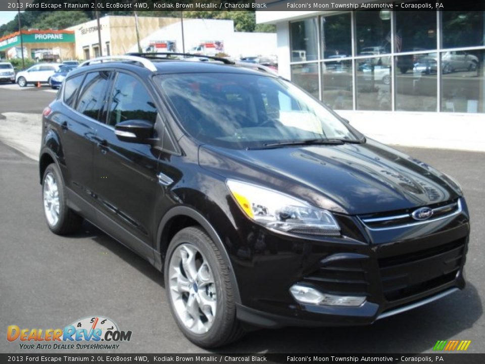 Front 3/4 View of 2013 Ford Escape Titanium 2.0L EcoBoost 4WD Photo #2