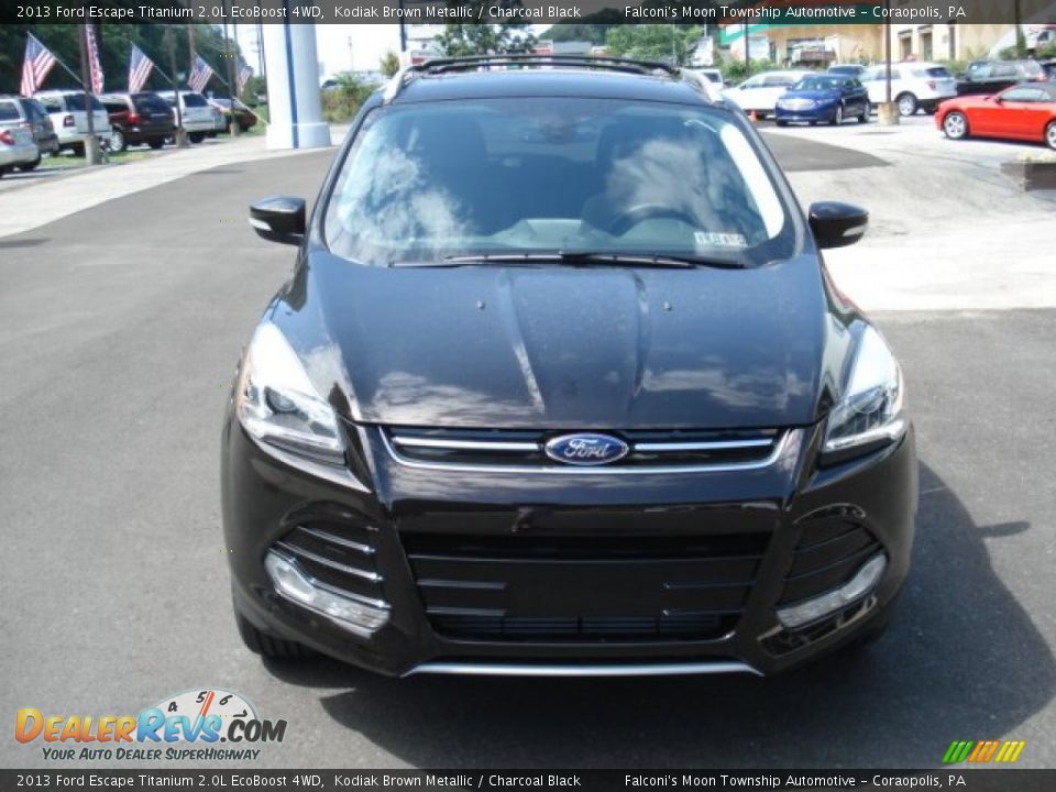 2013 Ford Escape Titanium 2.0L EcoBoost 4WD Kodiak Brown Metallic / Charcoal Black Photo #3