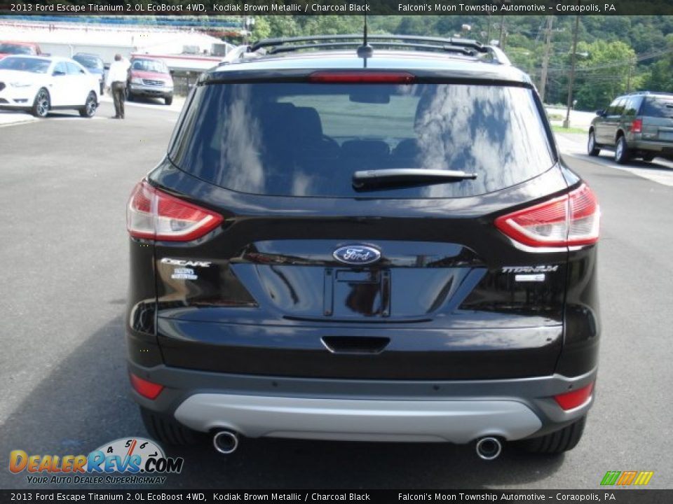 2013 Ford Escape Titanium 2.0L EcoBoost 4WD Kodiak Brown Metallic / Charcoal Black Photo #7