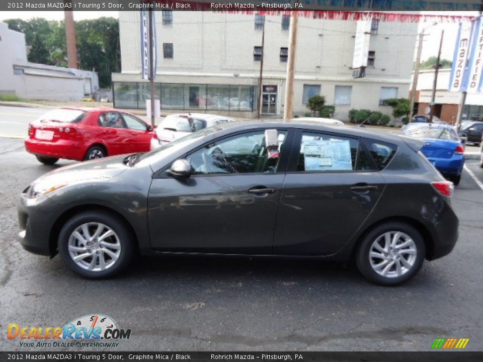 2012 Mazda MAZDA3 i Touring 5 Door Graphite Mica / Black Photo #2