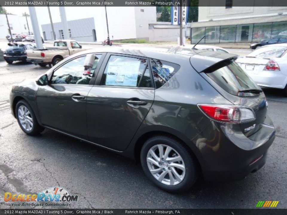 2012 Mazda MAZDA3 i Touring 5 Door Graphite Mica / Black Photo #3