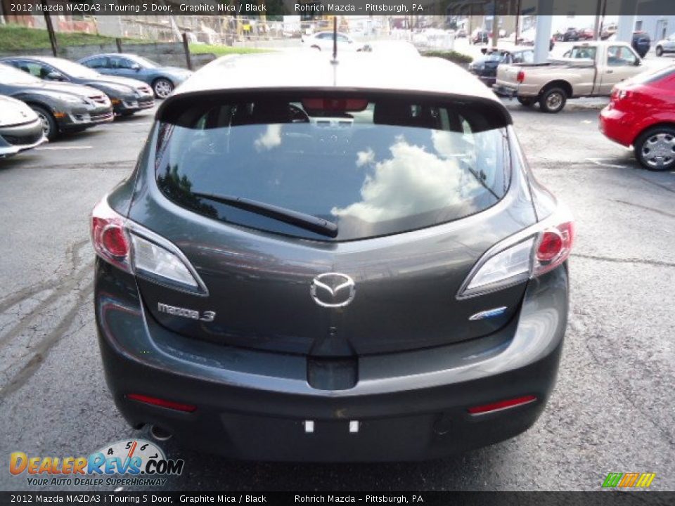 2012 Mazda MAZDA3 i Touring 5 Door Graphite Mica / Black Photo #4