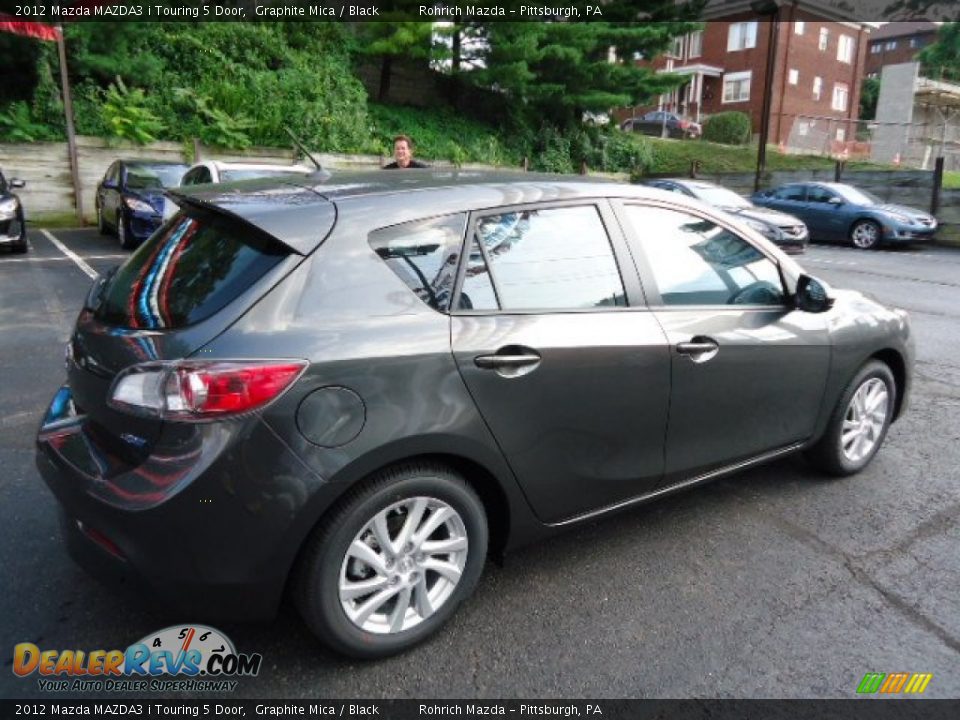 2012 Mazda MAZDA3 i Touring 5 Door Graphite Mica / Black Photo #5