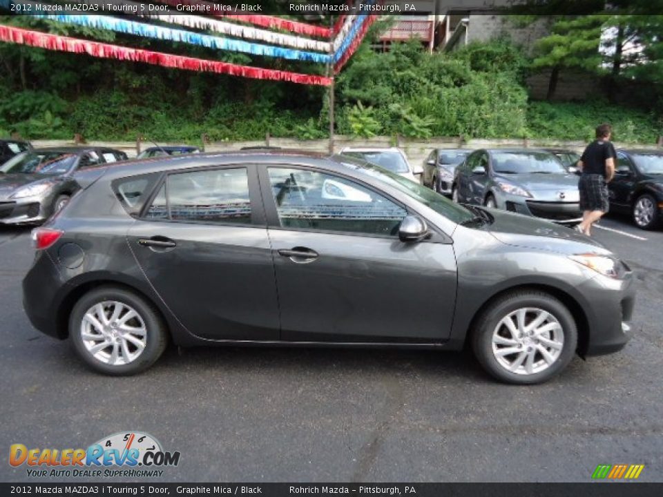 2012 Mazda MAZDA3 i Touring 5 Door Graphite Mica / Black Photo #6
