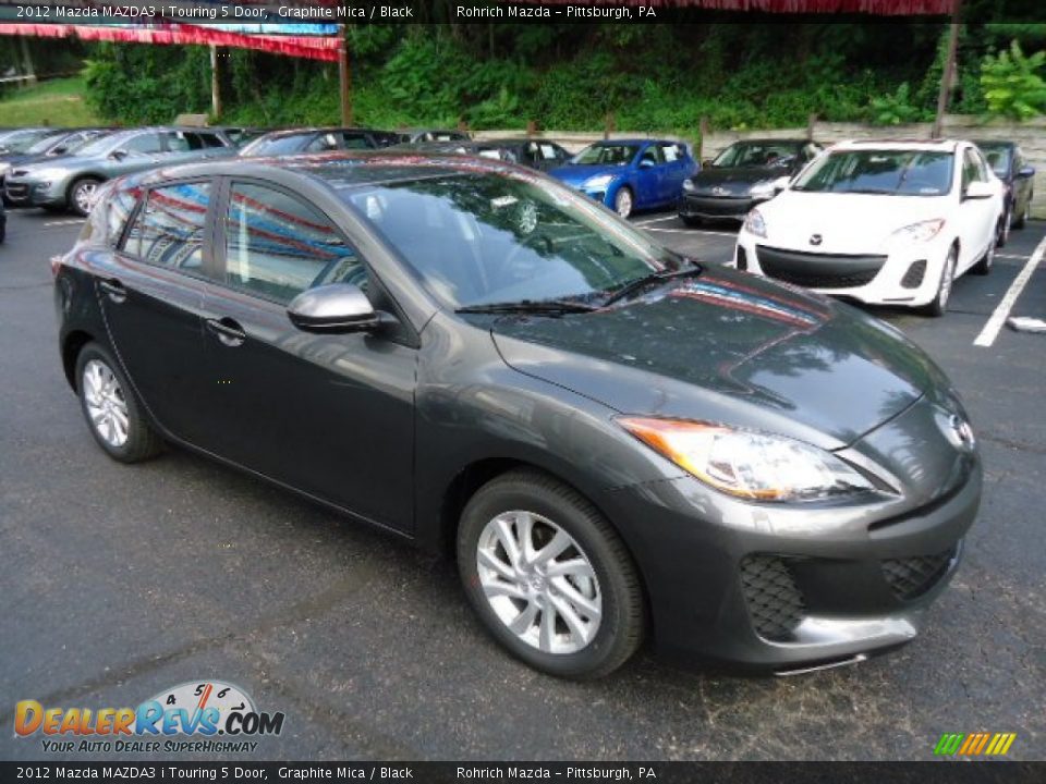 2012 Mazda MAZDA3 i Touring 5 Door Graphite Mica / Black Photo #7