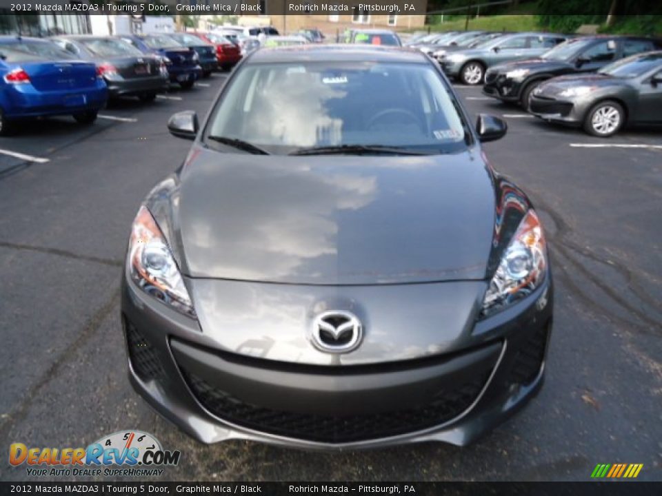 2012 Mazda MAZDA3 i Touring 5 Door Graphite Mica / Black Photo #8