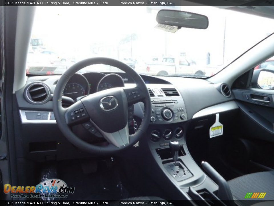 2012 Mazda MAZDA3 i Touring 5 Door Graphite Mica / Black Photo #12