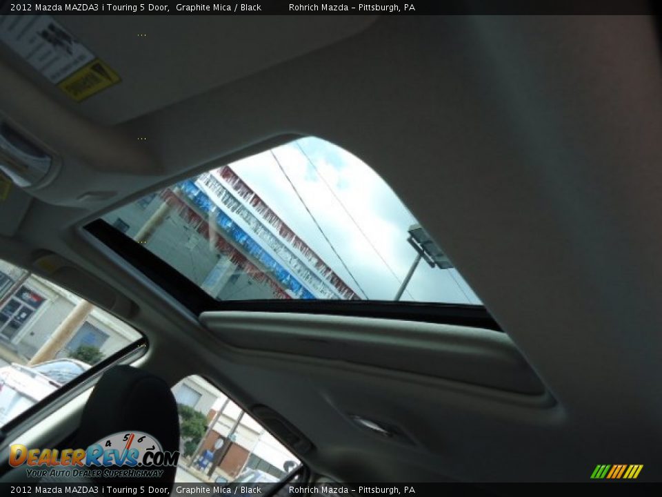 2012 Mazda MAZDA3 i Touring 5 Door Graphite Mica / Black Photo #15