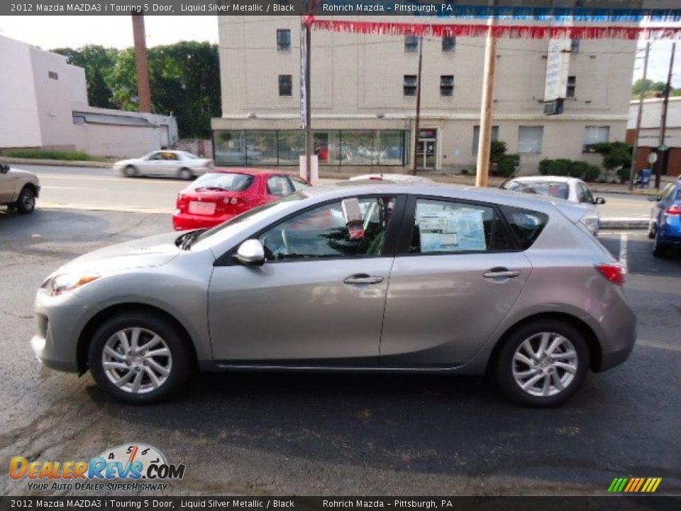 2012 Mazda MAZDA3 i Touring 5 Door Liquid Silver Metallic / Black Photo #2